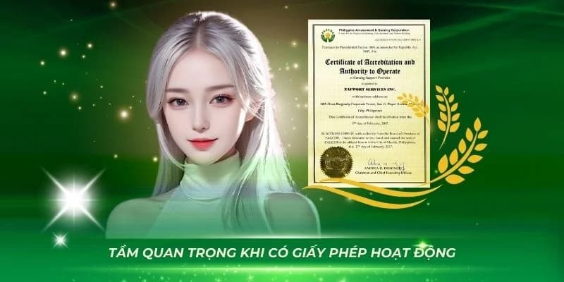 Tầm quan trọng của giấy phép hoạt động Sam86